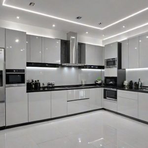 Mẫu tủ bếp chữ L